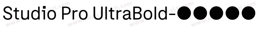 Studio Pro UltraBold字体转换